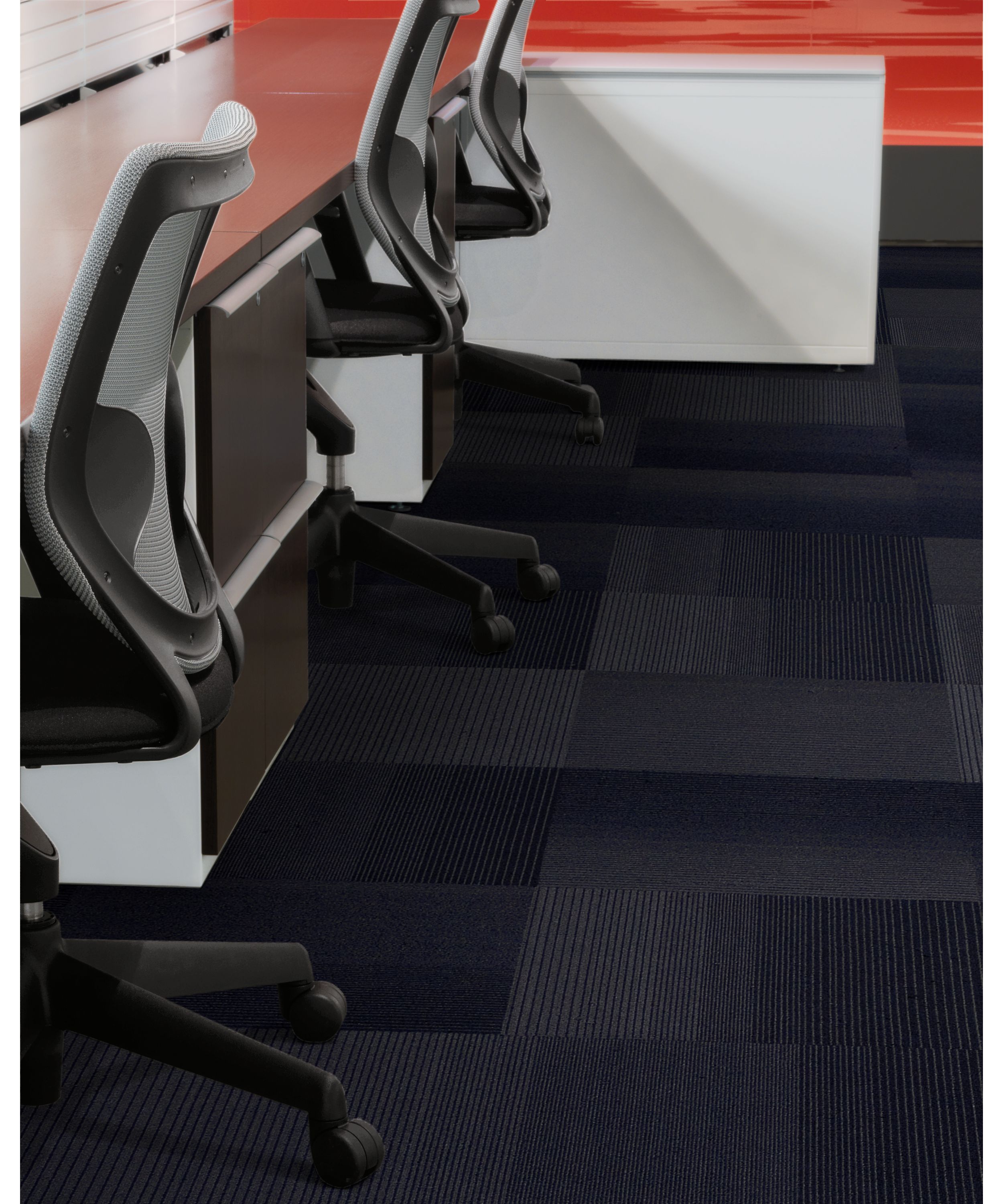 Interface Tectonics carpet tile in close up of cubicle workspaces image number 4